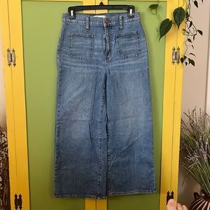 Madewell Wide Leg Crop Jeans